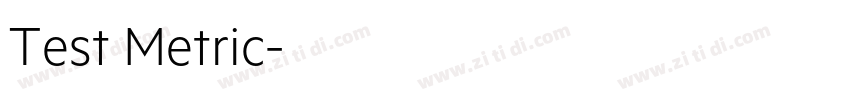 Test Metric字体转换 Test Metric字体转换
